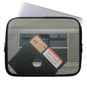5.25 Computer met diskette- en retrovirale technol Laptop Sleeve