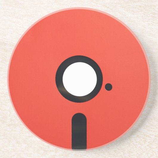 5,25 diskettestation zandsteen onderzetter (Voorkant)