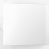 5,25 Po² Lettre triplée verticale Invitation pliée (Intérieur en premier)