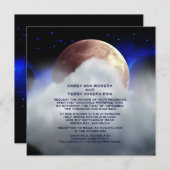 5,25" x 5,25" faire-part de mariage de planètes de (Devant / Derrière)