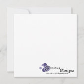 5,25 x 5,25 Invitation Brown de Fête de l'mariée d (Dos)