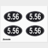 5.56 Autocollant de style marathon (Feuille)