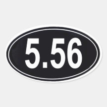 5.56 Marathonstijlsticker
