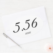 5,56 mm ovale sticker (Envelop)