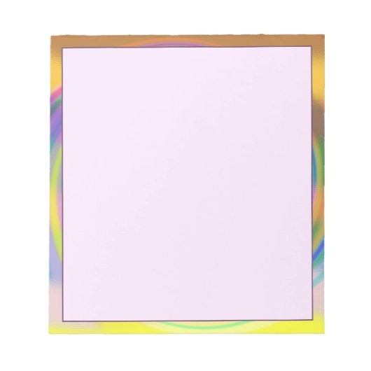 5,5-inch x 6-inch Notitieblok - meerkleurige werve (Voorkant)