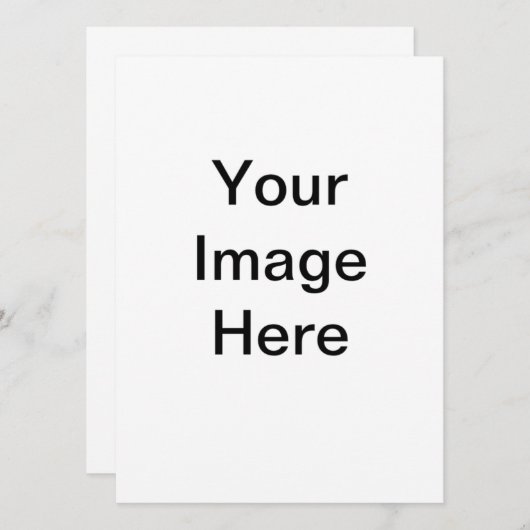 5,5 x 6,5 Invitation (Devant / Derrière)