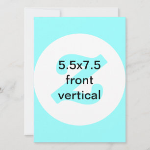 5,5 x 7,5 invitation vertical et horizontal