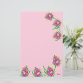 5,5 x 8,5-inch banketbakkerswerk/Aziatische Lily Briefpapier (Staand voorkant)