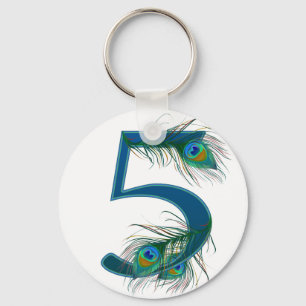 5 / 5e / 5e Jubileum / nummer 5 Sleutelhanger
