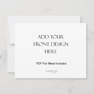 5,5x4,25-inch dubbelzijdige Landscape Kaart Printi Notitiekaartje