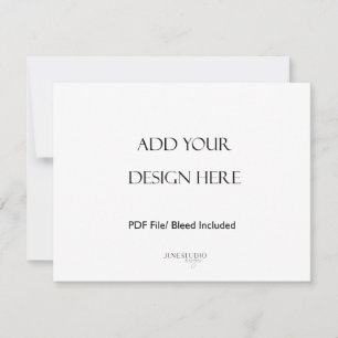 5,5x4,25-inch Kaart voor landschapsfotografie Notitiekaartje