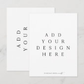 5,5x4,25-inch verticaal Briefkaart afdrukken (Voorkant / Achterkant)