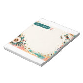 5,5x6 Bloc-notes "Fleurir malgré tout" (Tourné)