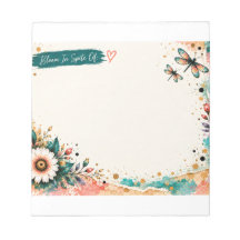 5,5x6 Bloc-notes "Fleurir malgré tout"