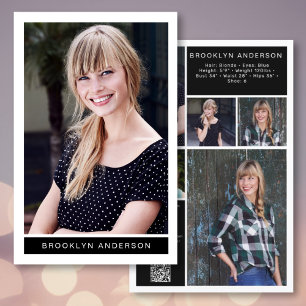 5,5x8,5-inch moderne 6-fotomodel Comp-Kaart