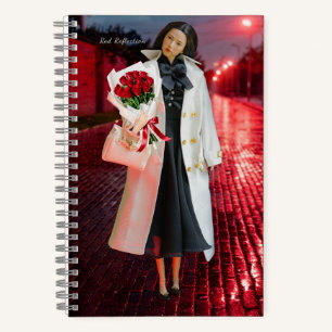 5.5x8.5 Journaal: Rode Reflectie Notitieboek