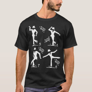 5 6 7 8 Tap danskraan danseres T-shirt