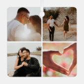 5 Aangepaste foto-inkolling op maat Metalen Ornament (Voorkant)