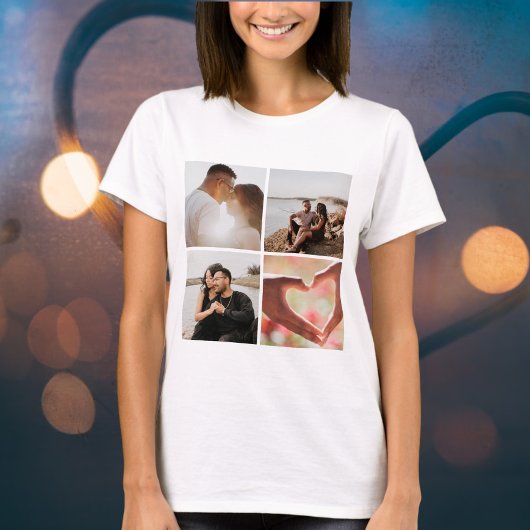 5 Aangepaste foto-inkolling op maat T-shirt