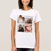 5 Aangepaste foto-inkolling op maat T-shirt (Voorkant)