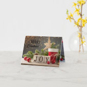 5 Afbeelding JOY Holiday Kaart (Gele Bloem)