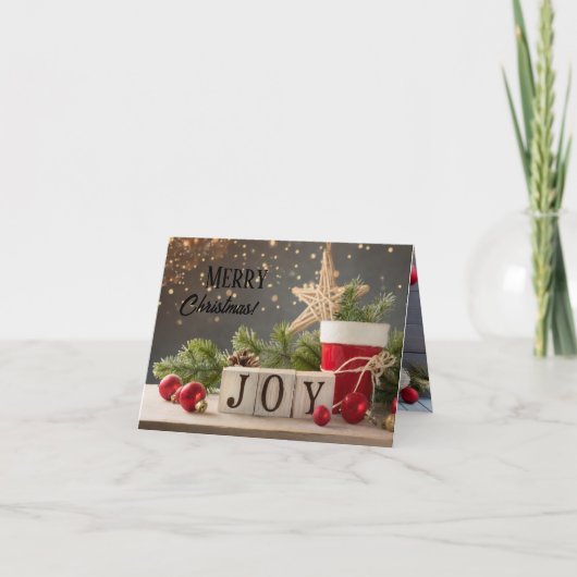 5 Afbeelding JOY Holiday Kaart (Voorkant)