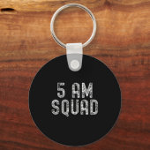5 Am Squad _ Funny Gym Workout Quote Apparel Tank  Sleutelhanger (Voorkant)
