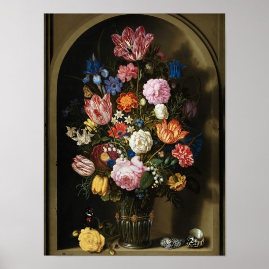 5-Ambrosius Bosschaert the Elder-Bouquet of Flower Poster (Voorkant)