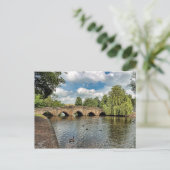 5 Arches van Bakewell Bridge Briefkaart (Staand voorkant)