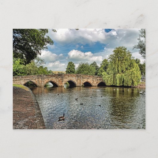 5 Arches van Bakewell Bridge Briefkaart (Voorkant)