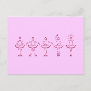 5 balletposities briefkaart