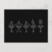 5 balletposities briefkaart (Voorkant)