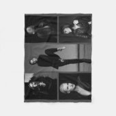 5 bewerkbare fotocollage fleece deken (Voorkant)