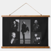 5 bewerkbare fotocollage hangend wandkleed (Voorkant)