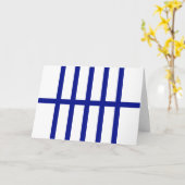 5 Bisected Blue Lines Kaart (Gele Bloem)