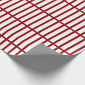 5 Bisected Red Lines Cadeaupapier (Hoek)