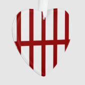 5 Bisected Red Lines Ornament (voorkant)