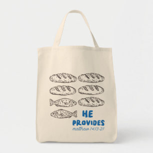 5 Broden en 2 Vissen Voeding van de 5.000 Christen Tote Bag