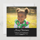 5 Carré photo carte de Noël (Dos)