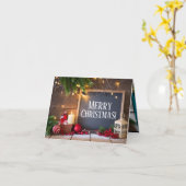 5 Carte de voeux de Noël (Fleur jaune)