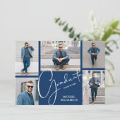 5 Cartes d'annonce de remise de diplôme avec photo (Debout devant)