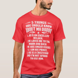 5 Choses À Propos De Welder Papa Fier T-Shirts Wel