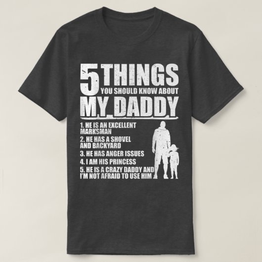 5 choses que vous devriez savoir sur mon t-shirt p (Design devant)