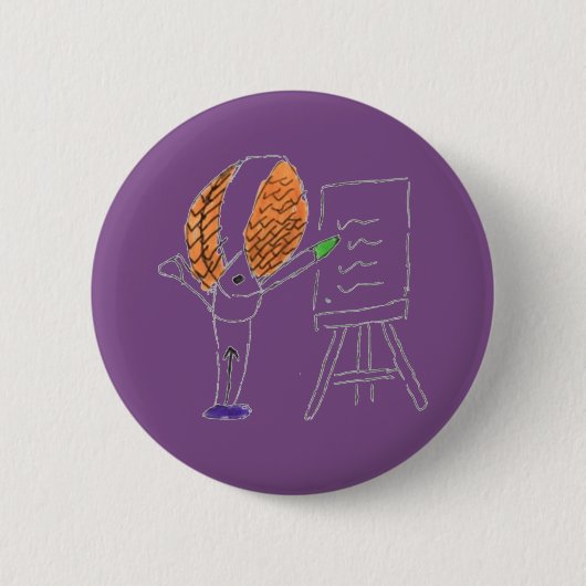 5 Cm Badge rond FlyTeacher (Devant)