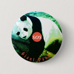 5 Cm badge rond Panda - grand