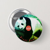 5 Cm badge rond Panda - grand (Devant & derrière)