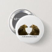 5 Cm Image d'ours pour badge rond standard (Devant & derrière)