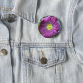 5 Cm Pink Flower Photo Badge rond (En situation)