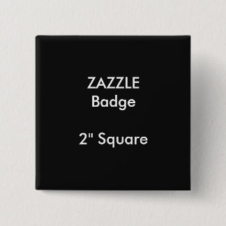 5 Cm ZAZZLE Personnalisé Imprimé 2" Carré Badge NOIR