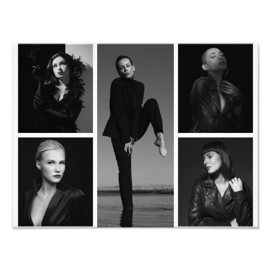 5 Collage photo modifiable Élargissement photo (Devant)